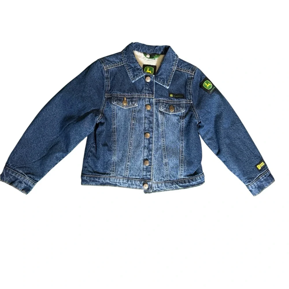 John Deere Blue Denim Kids Jacket - Picture 8 of 8